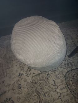 Grey Corduroy Foot Rest