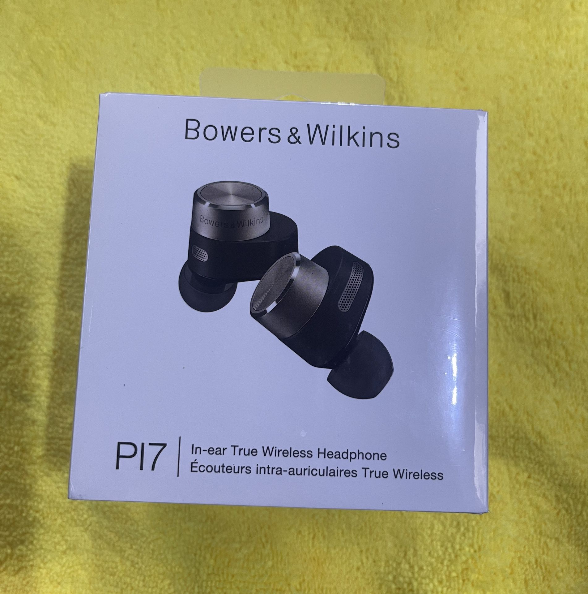 Bowers & Wilkins PI7 in-Ear True Wireless Headphones with 6 Built-in Mics, Bluetooth 5.0 with Qualcomm aptX & Dual Hybrid Drivers, Advanced Noise Canc
