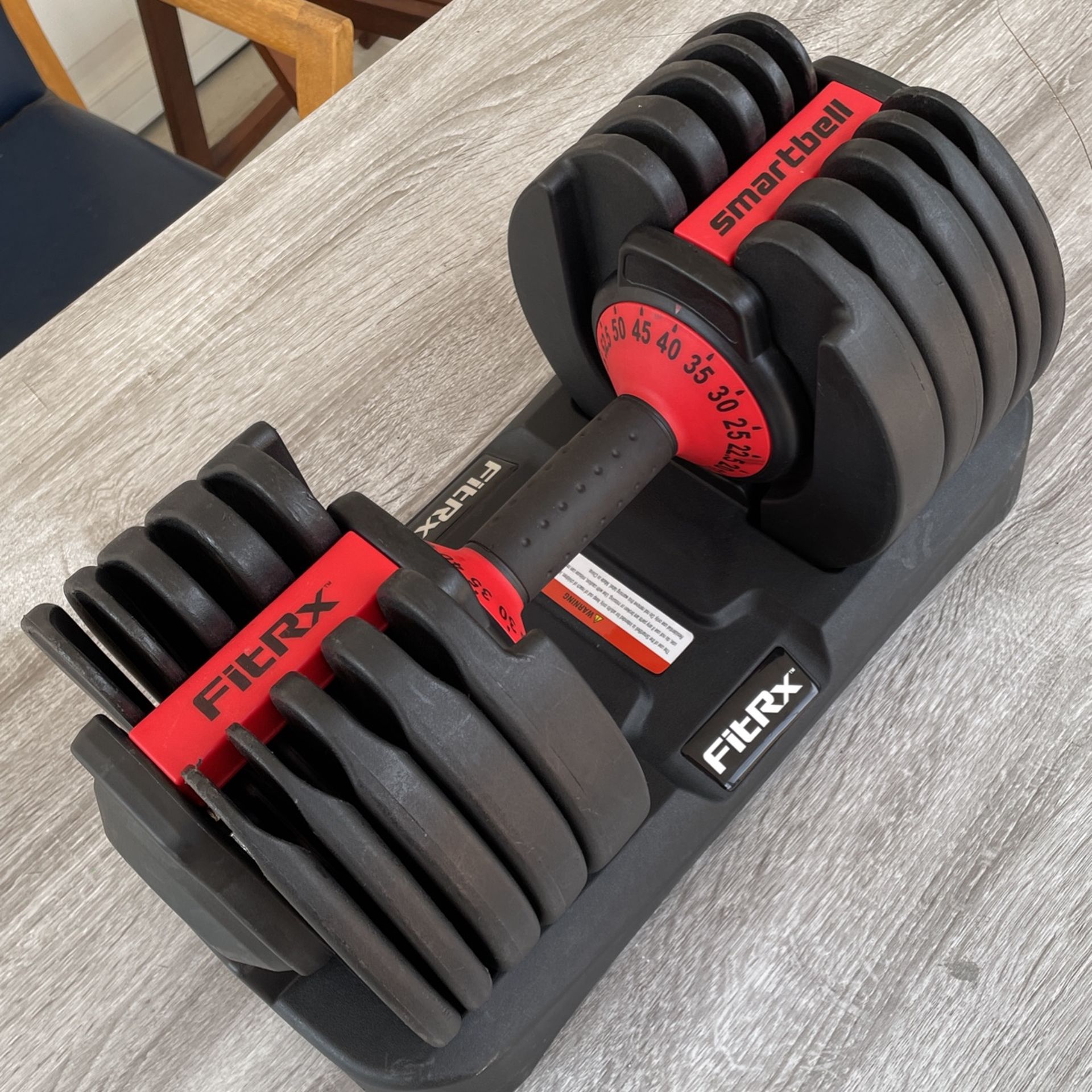 FitRx SmartBell Quick Select Adjustable Dumbbell, 5-52.5 Ibs.