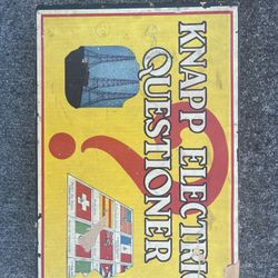 Vintage KNAPP electric questionnaire game 