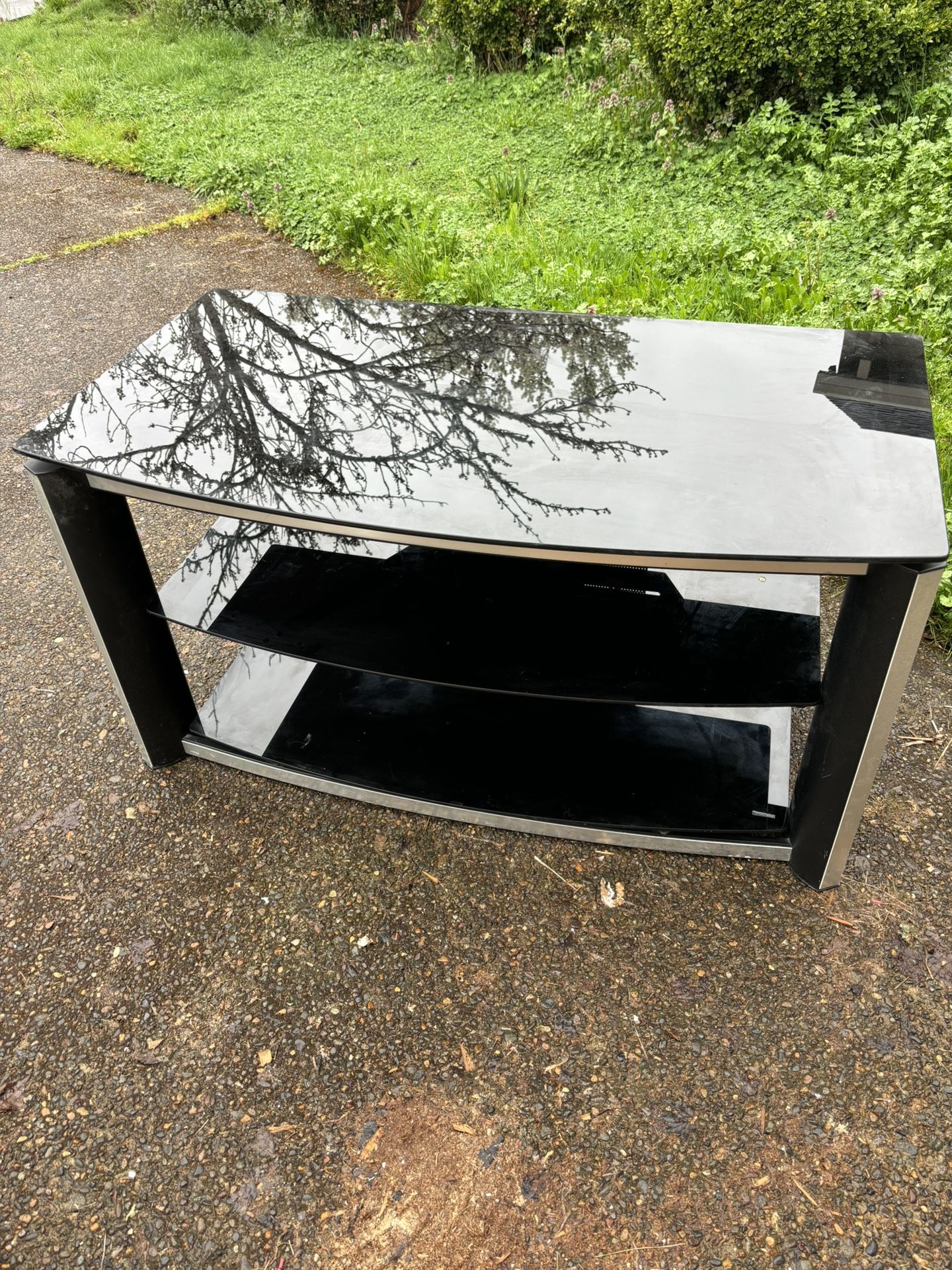 Glass TV Stand