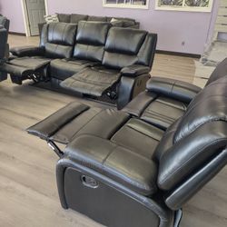 New recliner sofa and loveseat on sale now