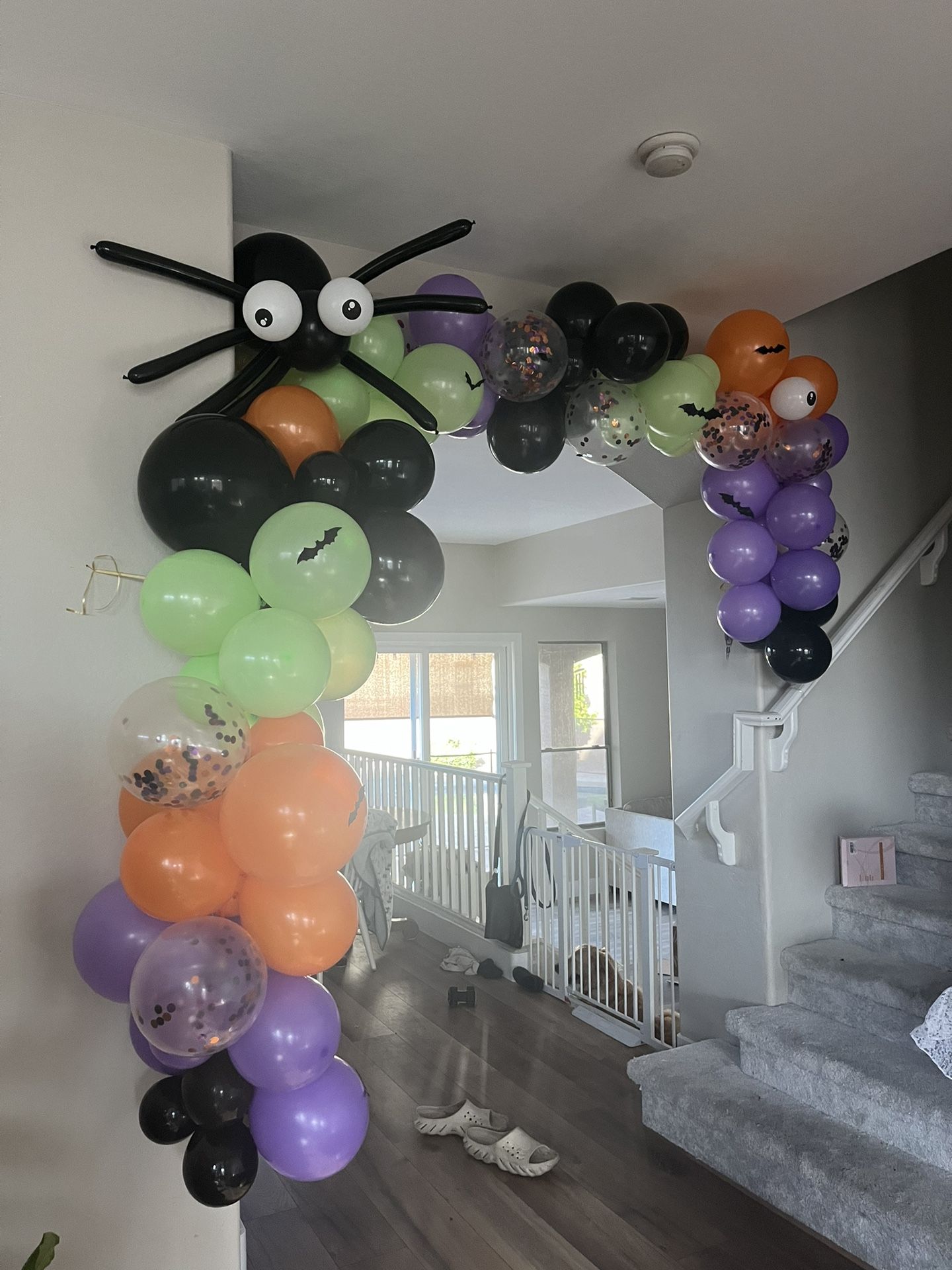 Halloween Balloon Arch.