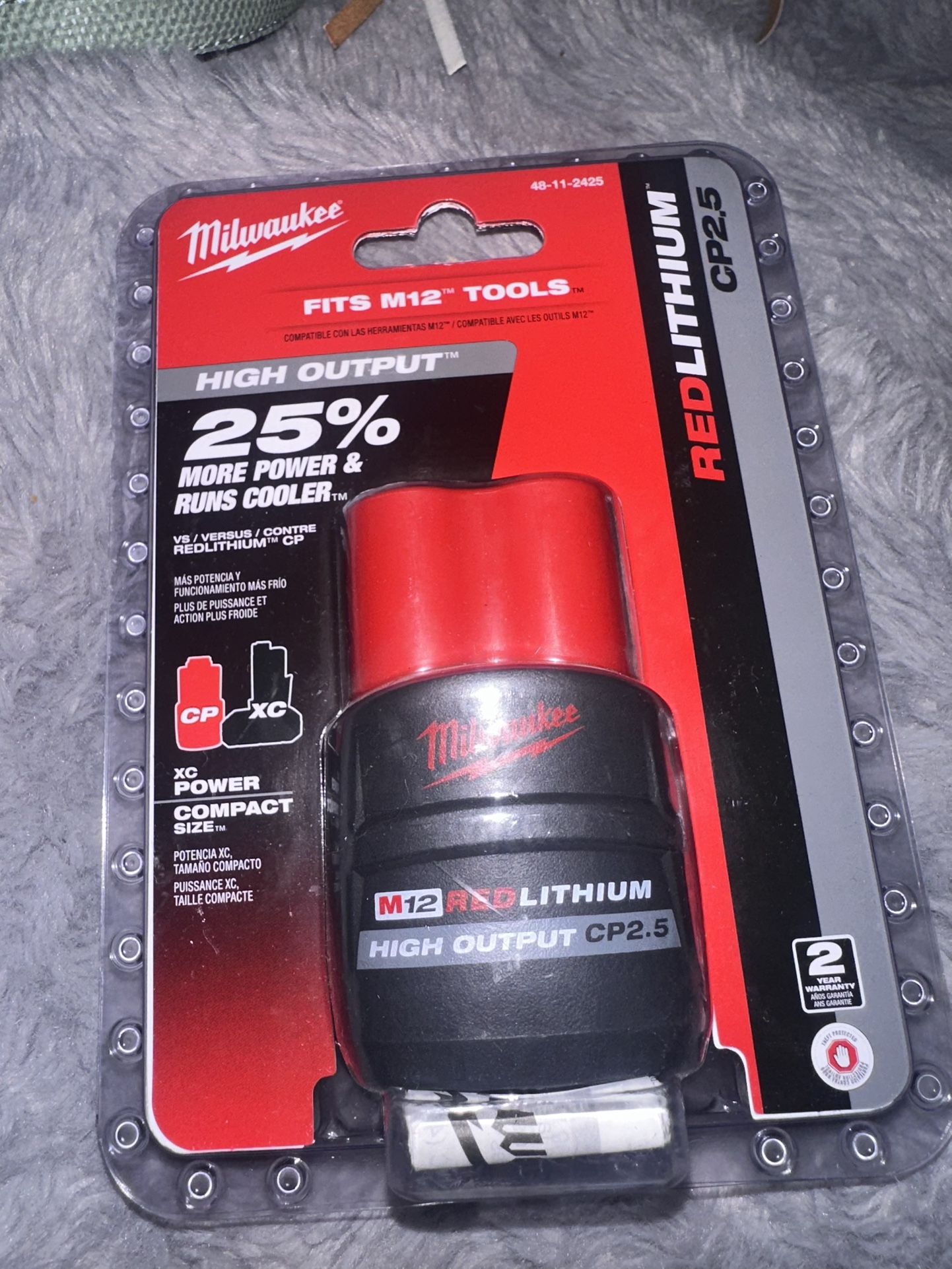 Milwaukee 2.5 Battery M12
