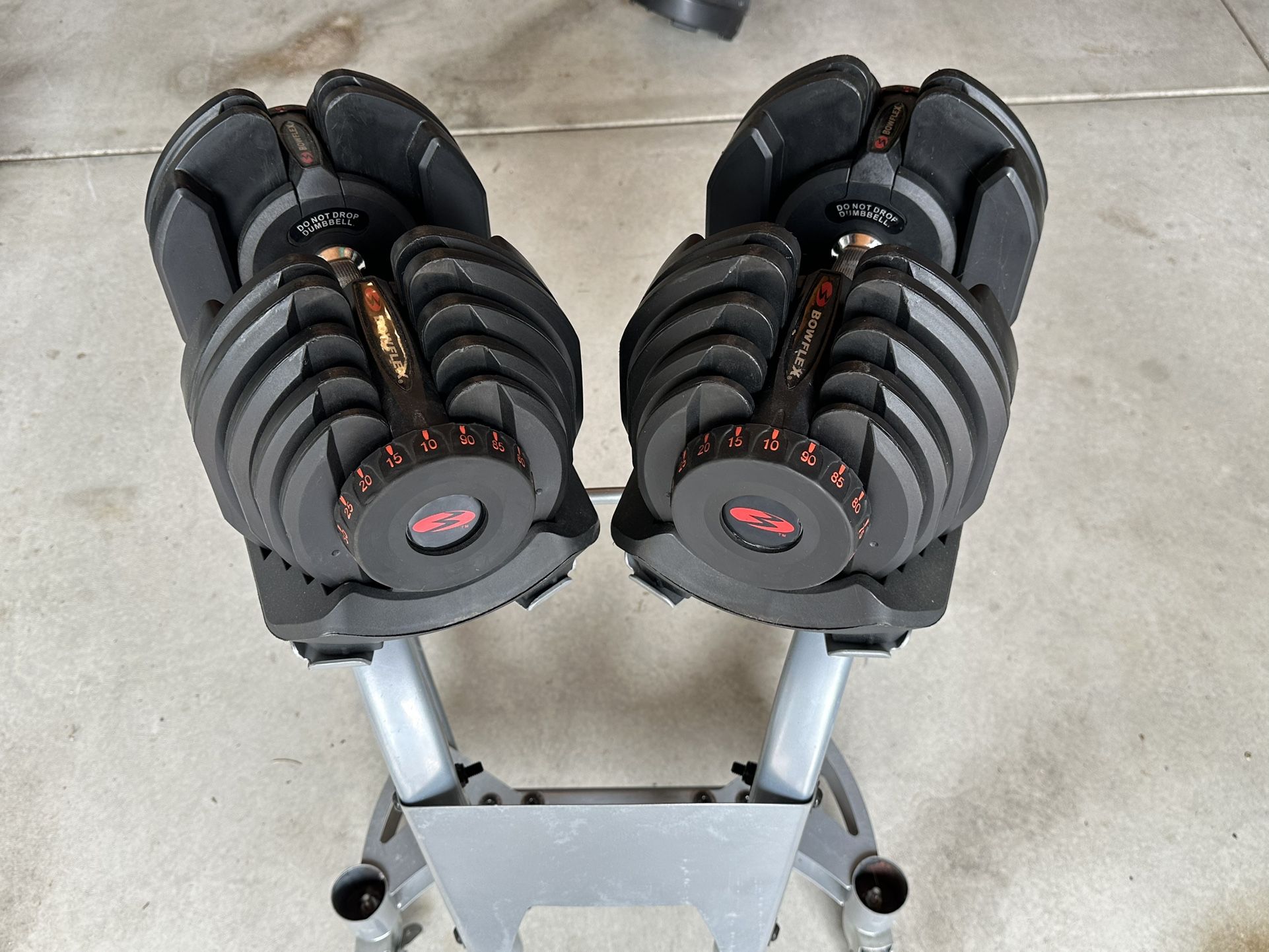 Bowflex Adjustable 1090 Dumbbells w/ Stand