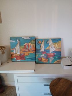 2 Paintings By Paul Brent