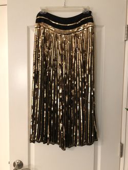 Sequined Silk Skirt Size 4 I.N.C.