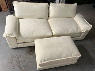White Sofá 2 Seats  (3 pcs)
