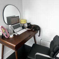 Wood Mid Century Desk