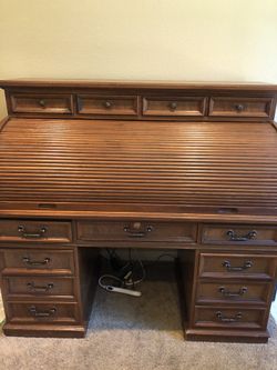 Vintage roll top desk