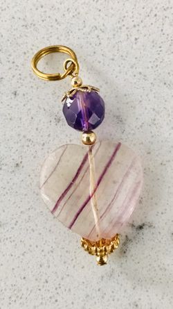 Amethyst Heart Pendant