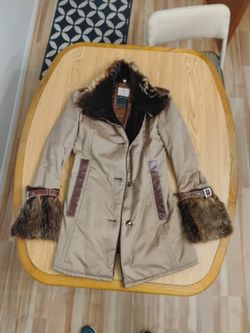 Like New Axel's Artico Faux Fur Brown Coat (Made In Italy)