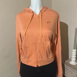Nike Peach Crop Hoodie 