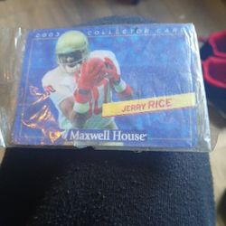 Joe  Montana And Jerry Rice  Colletor Card 
