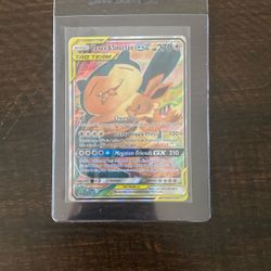 Pokemon TCG Eevee & Snorlax GX SM169 Tag Team Alt Art Promo HP
