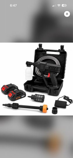21v cordless portable power pressure washer