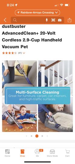 BLACK+DECKER dustbuster AdvancedClean+ 20-Volt Cordless 2.9-Cup Handheld  Vacuum Pet HHVK515JP07 - The Home Depot