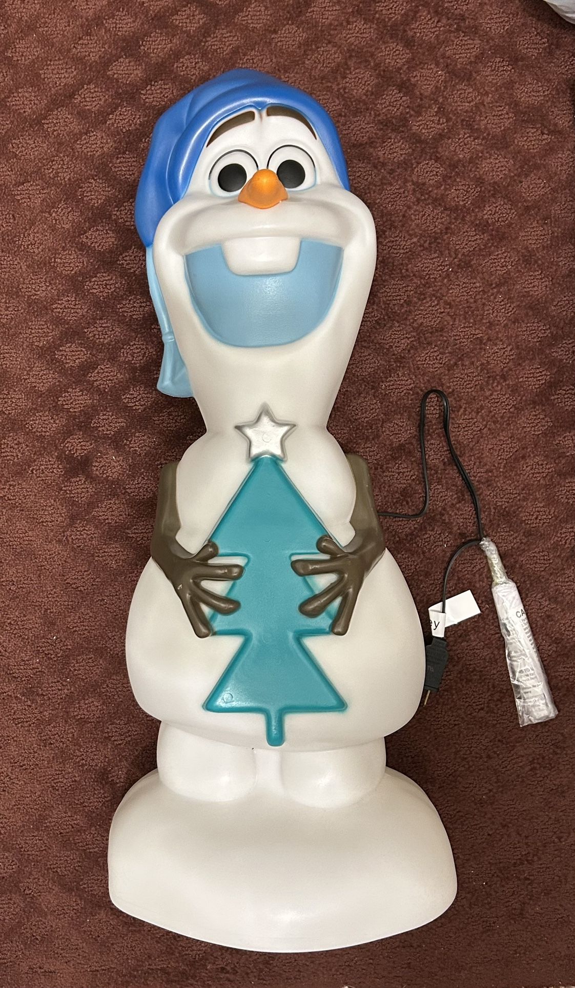Disney Frozen Olaf 24" Christmas Lighted LED Blow Mold Yard Decor 2023