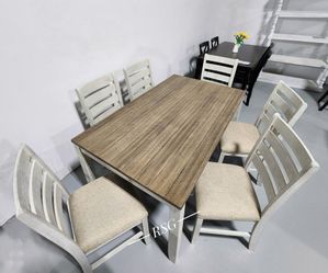 Skempton Dining Furniture Set Dining Table and Chairs Fast Delivery Only $39 down payment 👉 Please ask Jon Green for a discount when you arrive!