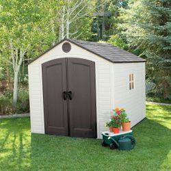 LIFETIME 8 FT. X 10 FT. OUTDOOR STORAGE SHED 
