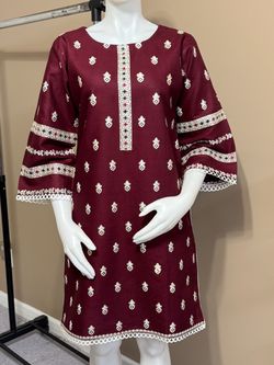 Cotton embroidered kurti/top