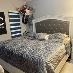 King Size Bed (Mattress + Frame)