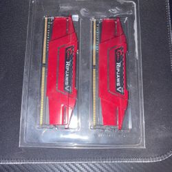 Ripjaws DDR4 RAM Memory, Two 8G Cards. 