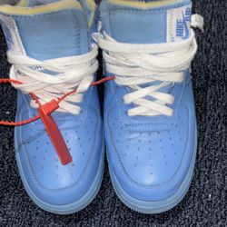 Off white Nike Air forces University Blue 