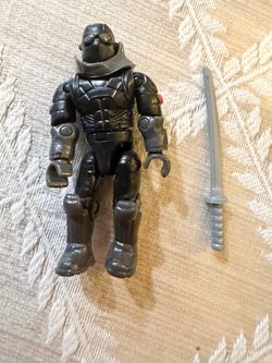 Mega Bloks Black Stealth Ninja Figure Goggles Katana Micro As Is Factory Lot
