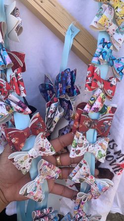 Handmade Character Print Hair Bows