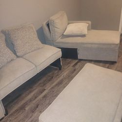 Small Sectional With USB Hook Up And Extra Apace