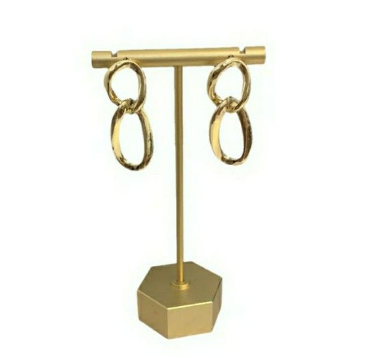 Gold Tone Chains Earrings