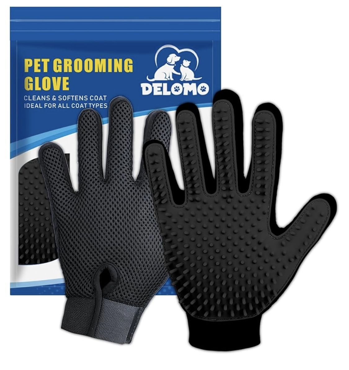 Delomo Pet Grooming Gloves