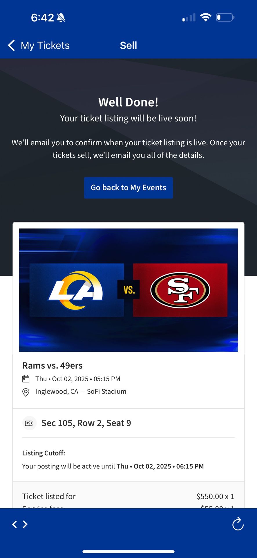San Francisco 49ers Vs Los Angeles Rams