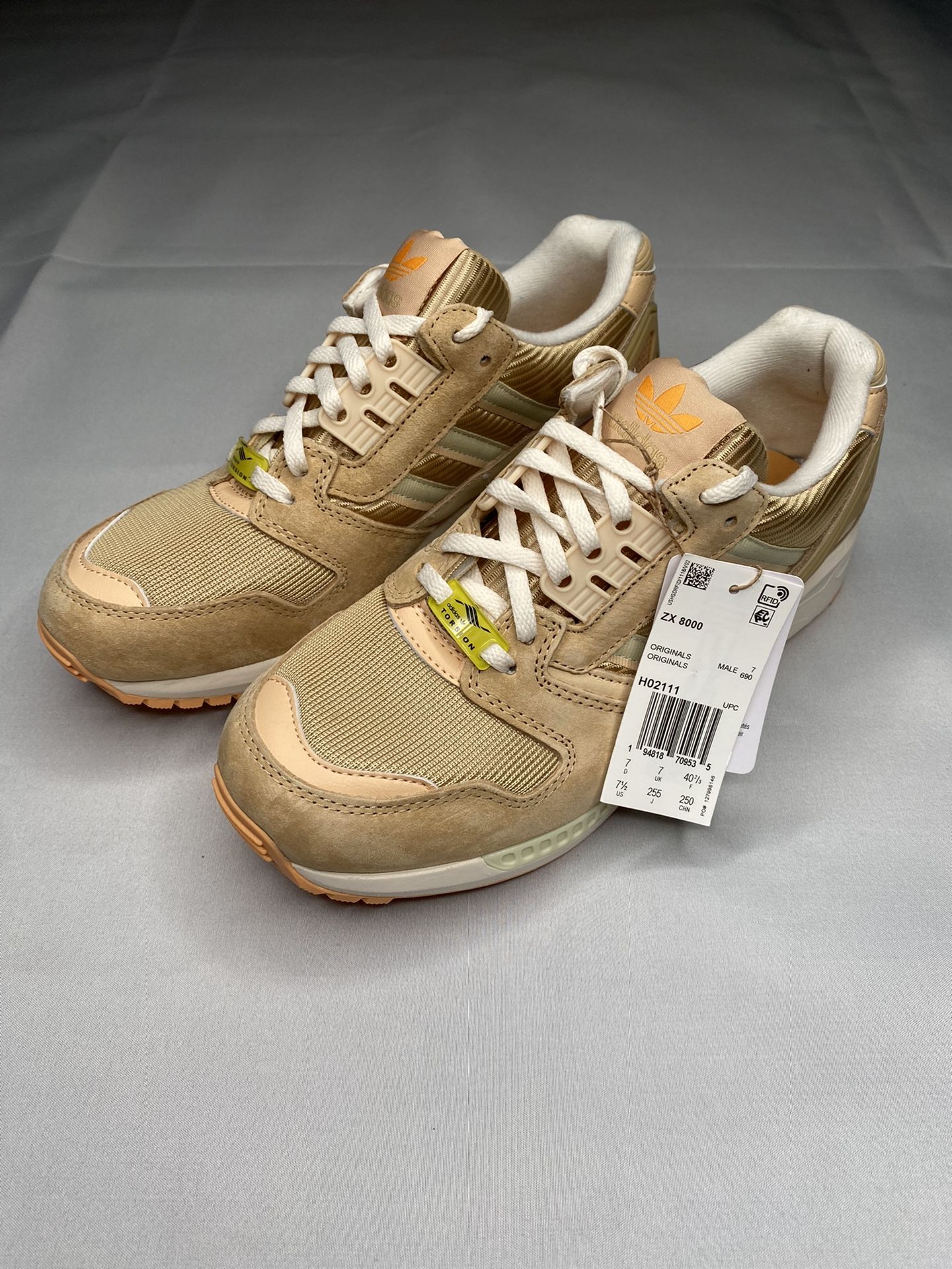 HELLO！ adidas Originals ZX 8000 ORANGE H02111 Beige Sand Hellow Umber Size 7