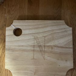 “N” Monogram Cutting Board