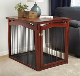Wooden furniture style dog crate (Excellent like-new condition)