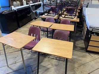 Wood top desk