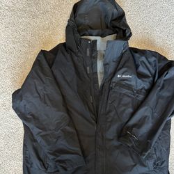 Columbia 4XL Black Omni-Tech 3-in-1 Bugaboo Jacket