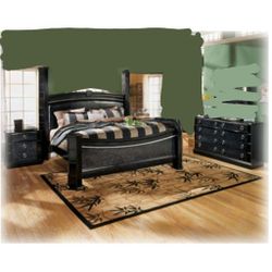 ASHLEYS Large black Bedroom Set