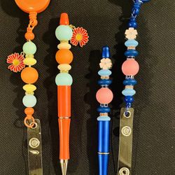 Beaded Pens And Badge Reels, Medical Accessory, Valentine’s Day Gifts