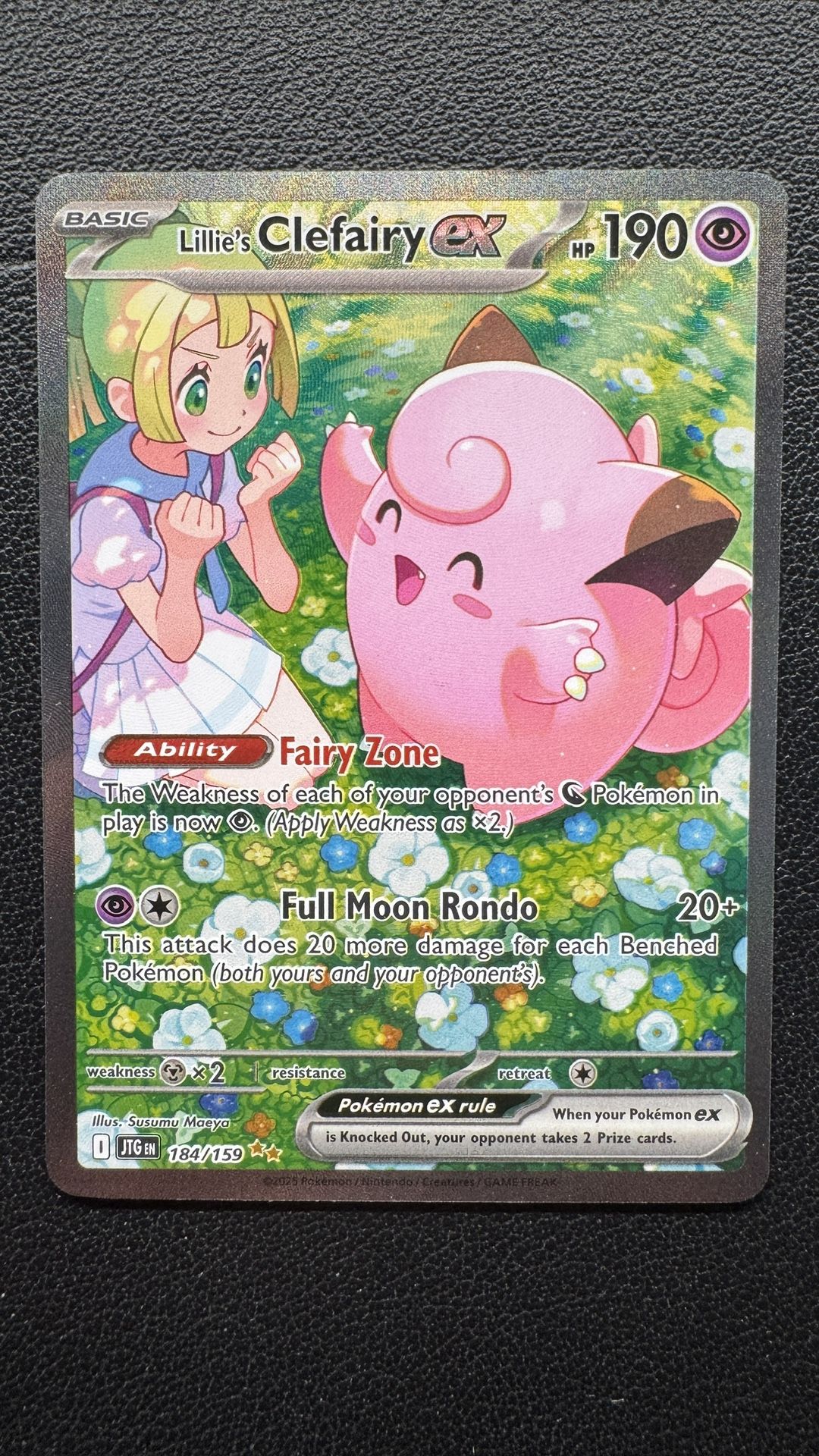 Lillie’s Clefairy Ex SIR 184/159