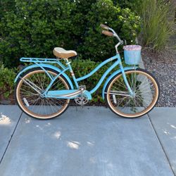 26” Huffy Nassau Ladies Light Blue Beach Cruiser 