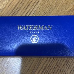Waterman Paris Black & Gold Ballpoint Pen – With Original Box