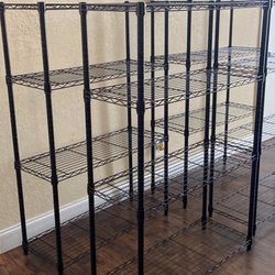 Metal Wiring Rack with adjustable 4 tiers, H54”,Deep14”,W36”. $85 each unit. In Great condition Boca Raton. 