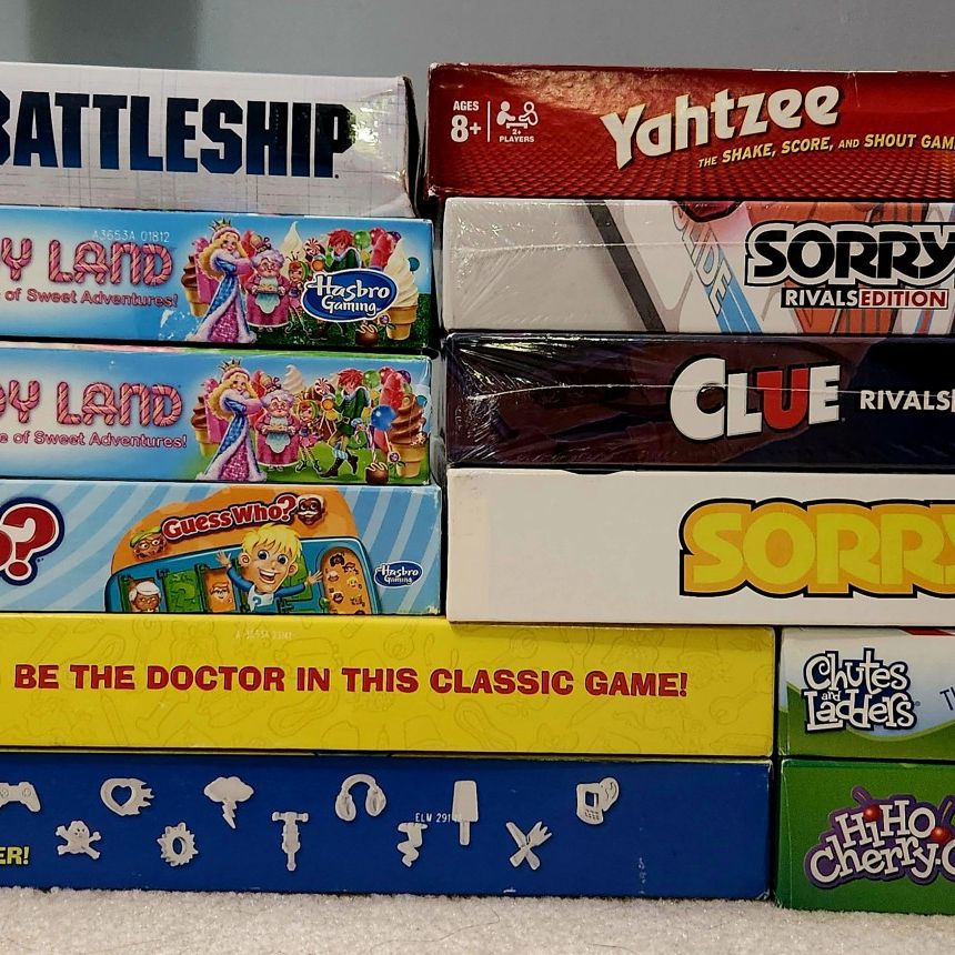 Lot Of Classic Board Games, Some New Some Used