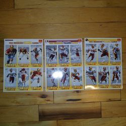 Vintage 1993 Full Box Of Uncut Sheets From McDonald's  Limited Edition Gameday Series