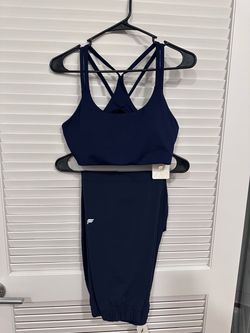 FABLETICS SET Jogger & Sports Bra Women’s Medium Blue (Bundle Deal)