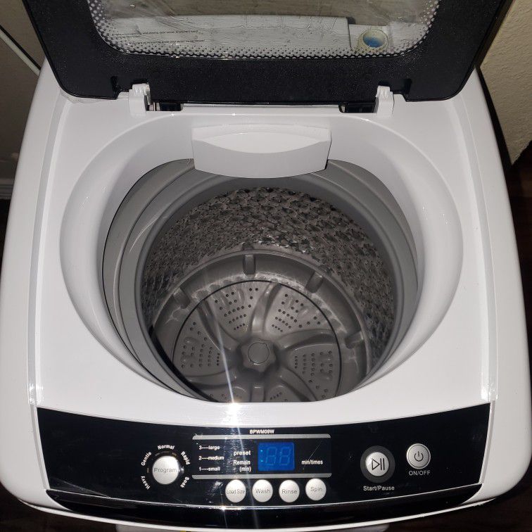 Black+Decker BPWM09W Portable Washing Machine 0.9 cu.ft White New Open Box