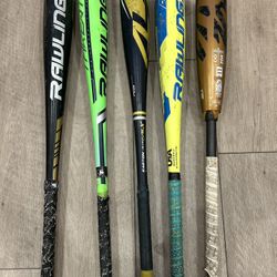 Baseball Bats USA, USSA, Rawlings. Boombah